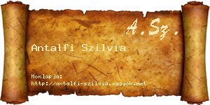 Antalfi Szilvia névjegykártya