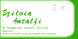 szilvia antalfi business card